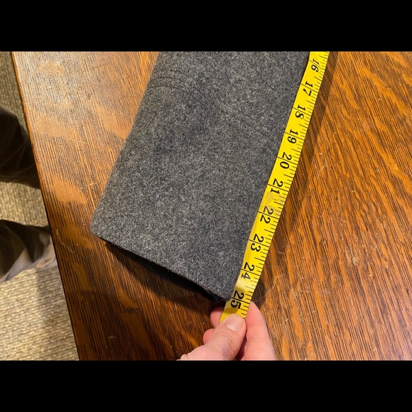 Schott Wool Coat with Knit Collar Made Canada - Picture 9 of 11